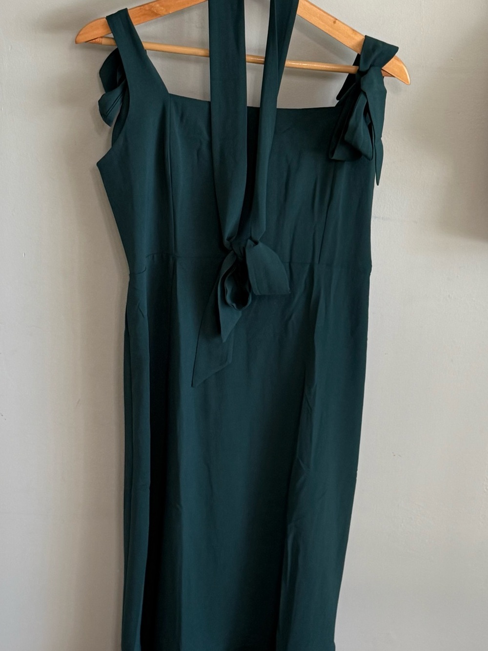 Amazon Deep Teal Maxi Dress with Tie Straps